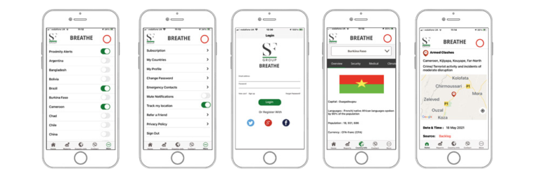 SF Breathe App Global Travel Security